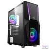 Kép 2/19 - Njoy Fort Tempered Glass Black gépház