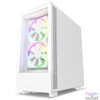 Kép 3/6 - NZXT H5 Elite RGB Tempered Glass White gépház
