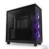 Kép 2/6 - NZXT H6 Flow RGB (2023) Tempered Glass Matte Black gépház