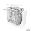 Kép 5/6 - NZXT H7 Flow (2024) Tempered Glass Matte White gépház