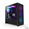 Kép 1/6 - NZXT H5 Flow RGB (2024) Tempered Glass Black gépház