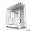Kép 2/6 - NZXT H6 Flow (2023) Tempered Glass Matte White gépház