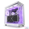 Kép 1/6 - NZXT H6 Flow RGB (2023) Tempered Glass Matte White gépház