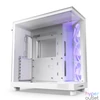 Kép 2/6 - NZXT H6 Flow RGB (2023) Tempered Glass Matte White gépház