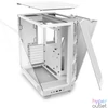 Kép 5/6 - NZXT H6 Flow RGB (2023) Tempered Glass Matte White gépház