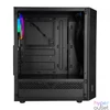 Kép 5/6 - Rampage Everest Bumpy RGB Tempered Glass Black gépház