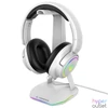 Kép 1/5 - Rampage Tower T14 RGB Headset Stand White