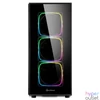 Kép 2/7 - Sharkoon TG6 RGB Tempered Glass Black gépház