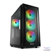 Kép 1/9 - Sharkoon TG6M RGB Tempered Glass Black gépház
