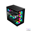 Kép 2/5 - Spirit Of Gamer Spark RGB Tempered Glass Dark gépház