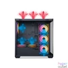 Kép 3/5 - Spirit Of Gamer Spark RGB Tempered Glass Dark gépház