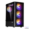Kép 1/4 - Zalman N4 Rev.1 RGB Tempered Glass Black gépház