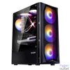 Kép 2/4 - Zalman N4 Rev.1 RGB Tempered Glass Black gépház