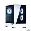 Kép 3/10 - Zalman P30 BW Tempered Glass Black/White gépház