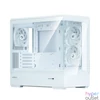 Kép 5/11 - Zalman P30 V2 Tempered Glass White gépház