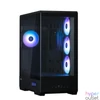 Kép 2/8 - Zalman P50 DS Tempered Glass Black gépház