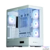Kép 1/7 - Zalman P50 DS Tempered Glass White gépház
