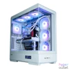 Kép 3/7 - Zalman P50 DS Tempered Glass White gépház