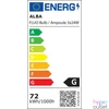 Kép 3/3 - Állólámpa, 24 W, ALBA "Fluosquare", fehér