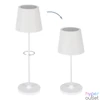 Kép 2/2 - Akkus asztali lámpa, USB, LED 3,8W EGLO "Cabozo" fehér