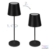 Kép 2/2 - Akkus asztali lámpa, USB, LED 3,8W EGLO "Cabozo" fekete