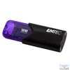 Kép 1/3 - Pendrive, 128GB, USB 3.2, EMTEC "B110 Click Easy", fekete-lila