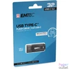 Kép 3/3 - Pendrive, 32GB, USB-C 3.2, EMTEC "D400 Type-C", fekete