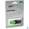 Kép 3/3 - Pendrive, 64GB, USB 3.2, EMTEC "B110 Click Easy", fekete-zöld
