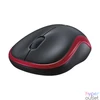 Kép 3/4 - Egér, vezeték nélküli, optikai, közepes méret, USB, LOGITECH "M185", piros