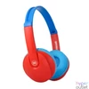 Kép 1/2 - Fejhallgató, gyerek méret, vezeték nélküli, Bluetooth, mikrofonnal, MAXELL "HP-BT350", kék-piros