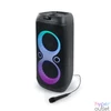 Kép 1/5 - Hangszóró, Bluetooth, mikrofonnal, LED fényekkel, 600W, MUSE "M-1937DJ", fekete