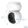 Kép 2/5 - Biztonsági kamera, Wi-Fi vezeték nélküli, beltéri, éjjellátó, TP-LINK "Tapo C200"