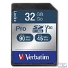 Kép 2/2 - Memóriakártya, SDHC, 32GB, CL10/U3, 90/45MB/sec, VERBATIM "PRO"