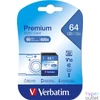Kép 1/3 - Memóriakártya, SDXC, 64GB, CL10/U1, 90/10 MB/s, VERBATIM "Premium"