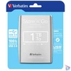 Kép 1/4 - 2,5" HDD (merevlemez), 1TB, USB 3.0, VERBATIM, ezüst