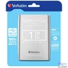 Kép 1/4 - 2,5" HDD (merevlemez), 1TB, USB 3.0, VERBATIM, ezüst