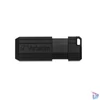 Kép 3/5 - Pendrive, 128GB, USB 2.0, 10/4MB/sec, VERBATIM "PinStripe", fekete