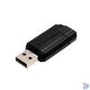 Kép 4/5 - Pendrive, 128GB, USB 2.0, 10/4MB/sec, VERBATIM "PinStripe", fekete