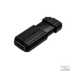 Kép 5/5 - Pendrive, 128GB, USB 2.0, 10/4MB/sec, VERBATIM "PinStripe", fekete