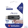 Kép 1/3 - Pendrive, 128GB, USB 3.2, 80/25 MB/s, VERBATIM "V3", fekete-szürke
