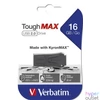 Kép 1/3 - Pendrive, 16GB, USB 2.0, extra ellenálló, VERBATIM "ToughMAX", fekete