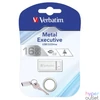 Kép 1/3 - Pendrive, 16GB, USB 2.0, VERBATIM "Executive Metal", ezüst