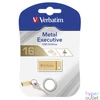 Kép 2/3 - Pendrive, 16GB, USB 3.2, VERBATIM "Executive Metal" arany