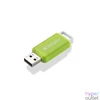 Kép 3/5 - Pendrive, 32GB, USB 2.0, VERBATIM "Databar", zöld