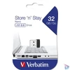 Kép 1/4 - Pendrive, 32GB, USB 2.0, 10/3MB/sec, VERBATIM "Nano"
