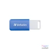 Kép 2/5 - Pendrive, 64GB, USB 2.0, VERBATIM "Databar", kék