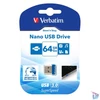 Kép 1/6 - Pendrive, 64GB, USB 3.2, 80/25MB/s, VERBATIM "Nano"
