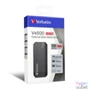 Kép 2/4 - SSD (külső memória), 120 GB, USB 3.2 Gen2, VERBATIM "Vx500", szürke