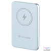 Kép 1/3 - Hordozható akkumulátor, vezeték nélküli töltés, 10000 mAh, VERBATIM "MCP-10, kék