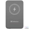 Kép 1/3 - Hordozható akkumulátor, vezeték nélküli töltés, 10000 mAh, VERBATIM "MCP-10, szürke